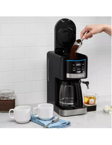 CAFETERA CUISINART PROGRAMABLE HASTA 24H ANTES SIST  AGUA CALIENTE JARRA 12TZ APAGADO AUTOMATICO CON FILTRO NEGRA