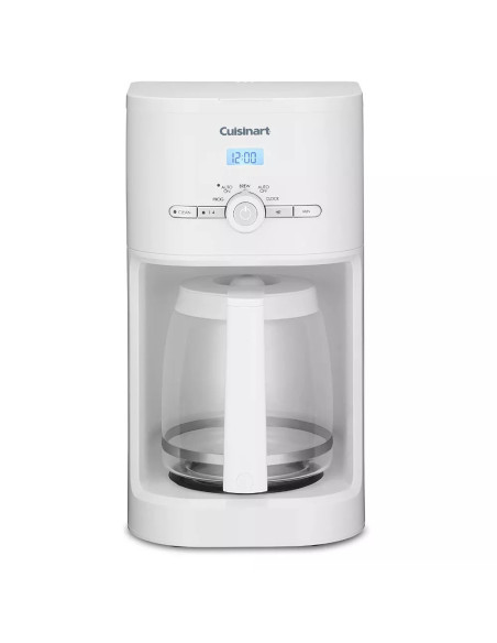 CAFETERA CUISINART PROGRAMABLE HASTA 24H ANTES JARRA 12TZ APAGADO AUTOMATICO CON FILTRO BLANCA