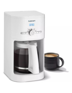 CAFETERA CUISINART PROGRAMABLE HASTA 24H ANTES JARRA 12TZ APAGADO AUTOMATICO CON FILTRO BLANCA 2