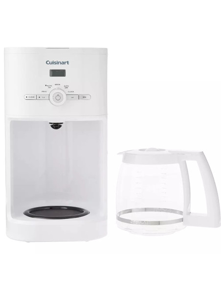 CAFETERA CUISINART PROGRAMABLE HASTA 24H ANTES JARRA 12TZ APAGADO AUTOMATICO CON FILTRO BLANCA