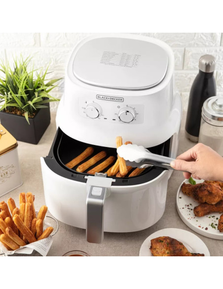 Freidora De Aire Black Decker 4 5 Lts Blanca