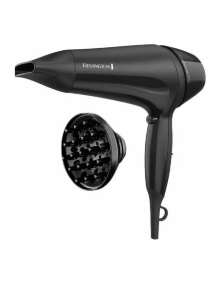 SECADOR DE CABELLO REMINGTON THERMCARE 1900W 2 VEL. 3 AJUSTES NEGRO