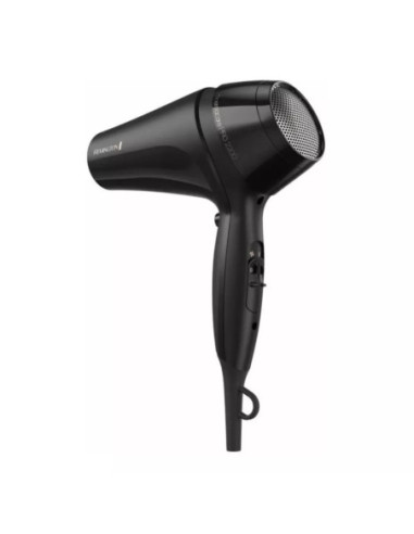 SECADOR DE CABELLO REMINGTON THERMCARE 1900W 2 VEL. 3 AJUSTES NEGRO
