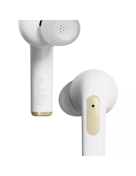 AUDIFONOS SUDIO N2 PRO INALAMBRICO ESTILO TAPON 10MM BT-MICROF. INTEGR. 30H DUR. USB-C IPX4 CANCELA RUIDO BLANCO