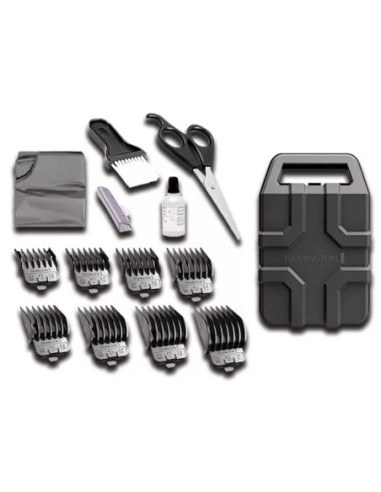 Cortadora de Cabello Remington 15 Pcs 110V Negra Amarilla