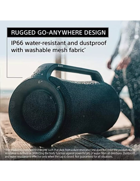 Parlante Sony Inalambrico Bt  Extra Bass 30H Duracion Ip66 Manos Libres Negro