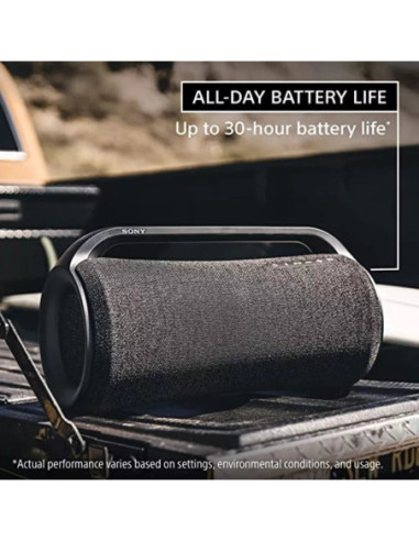 Parlante Sony Inalambrico Bt  Extra Bass 30H Duracion Ip66 Manos Libres Negro
