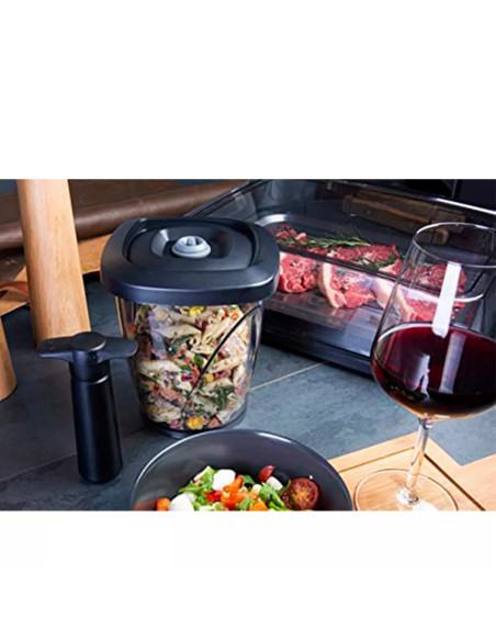 CONSERVADOR DE CAFE VACU VIN CON BOMBA AL VACIO COLOR NEGRO