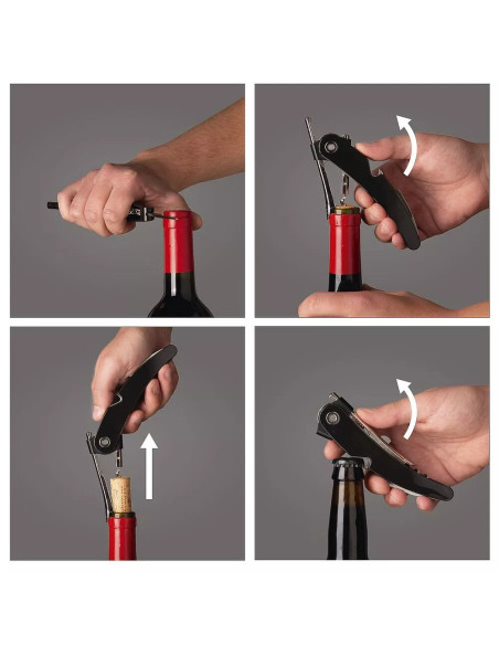 SET DE VINO PREMIUM VACU VIN 4 PCS