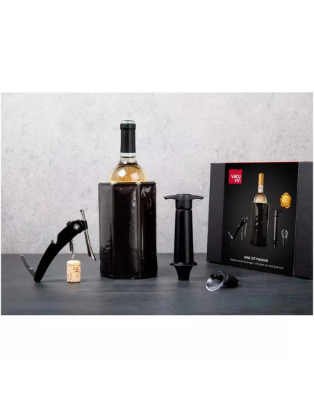 SET DE VINO PREMIUM VACU VIN 4 PCS