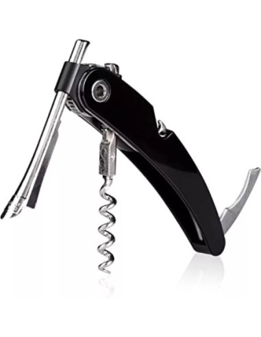 SACACORCHOS DE UN MOVIMIENTO VACU VIN POLIFUNCIONAL NEGRO