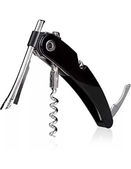 SACACORCHOS DE UN MOVIMIENTO VACU VIN POLIFUNCIONAL NEGRO