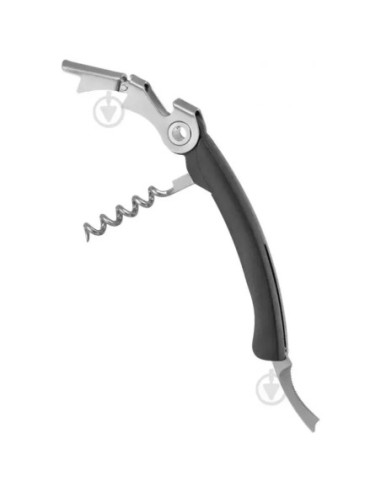 SACACORCHOS DOBLE BISAGRA VACU VIN CORTADOR PAPEL ALUMINIO  NEGRO