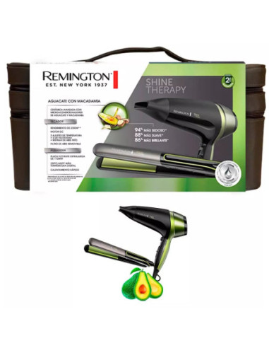 COMBO SECADORA PLANCHA REMINGTON DE AGUACATE