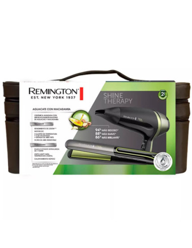 COMBO SECADORA PLANCHA REMINGTON DE AGUACATE