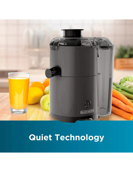 EXTRACTOR DE JUGOS BLACK DECKER 400W RECIPIENTE 28 OZ NEGRO