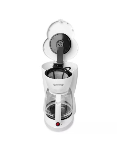 Cafetera Black Decker 12 Tazas Boton Encendido Y Apagado Blanca