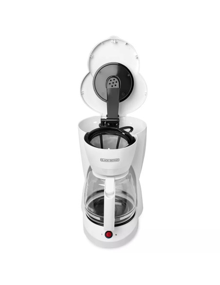 Cafetera Black Decker 12 Tazas Boton Encendido Y Apagado Blanca