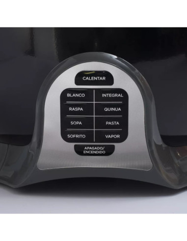 Olla Arrocera Black Decker Capacidad 28Tzs 9 Programas Tapa Vidrio Multiusos Negra