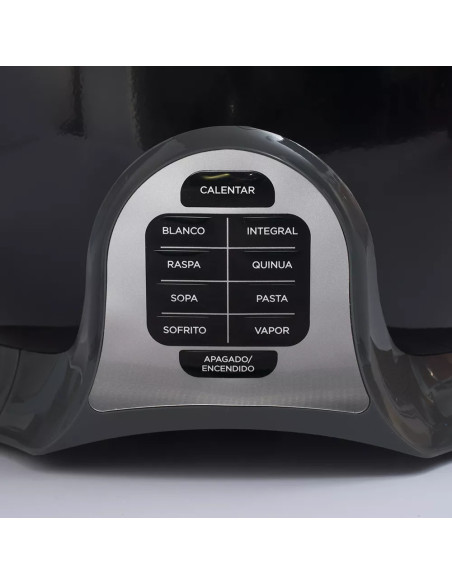 Olla Arrocera Black Decker Capacidad 28Tzs 9 Programas Tapa Vidrio Multiusos Negra