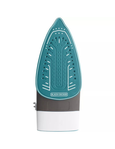 PLANCHA DE ROPA BLACK DECKER 1200W DOBLE SISTEMA SUELA ANTIADHERENTE CERAMICA SMARTSTEAM BLANCO-VERDE