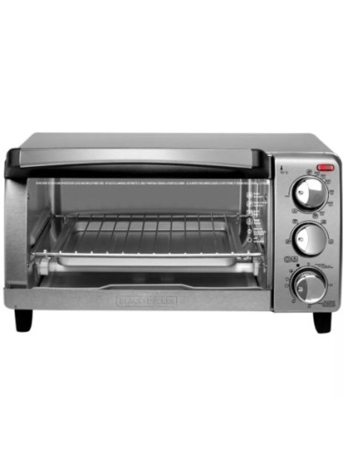 Horno Tostador Black Decker 4 Rebanadas Conveccion Natural 1150W Acero Inox