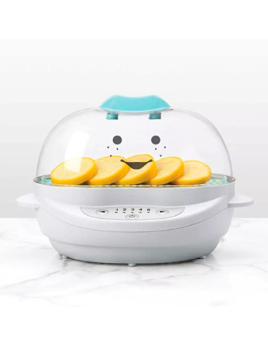 VAPORERA DE COCCION NUTRIBULLET BABY DE ALIMENTOS 8PCS PLASTICO 5 AJUSTES COLOR CELESTE