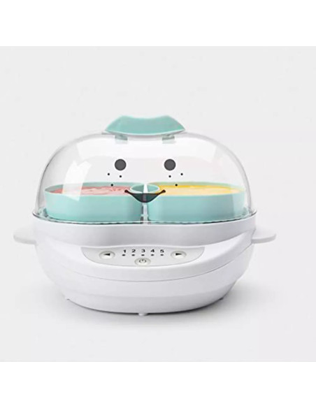 VAPORERA DE COCCION NUTRIBULLET BABY DE ALIMENTOS 8PCS PLASTICO 5 AJUSTES COLOR CELESTE