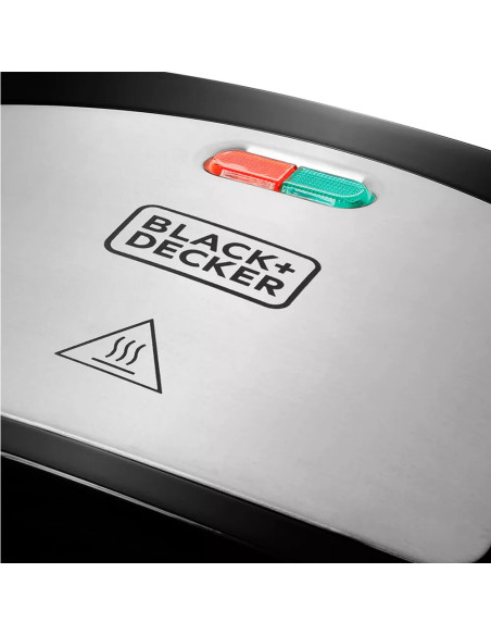 Sandwichera Black Decker Panini 2 Panes  700w Negra