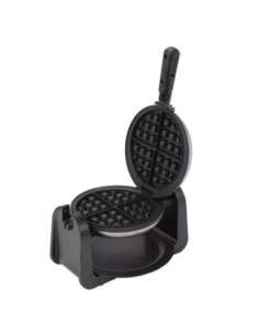 Waflera Giratoria Black Decker Estilo Belga Divisor De 4 Secciones Antiadherente Gris 2