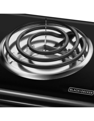 Hornilla Electrica Black Decker Luz Indicadora  1000w Negro