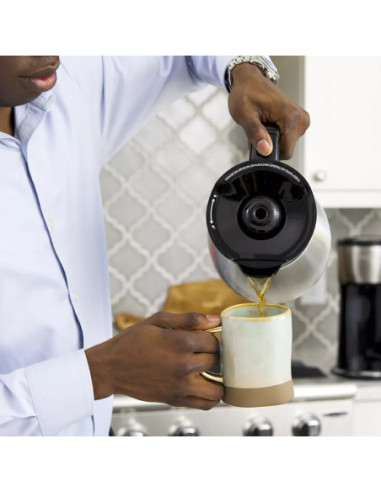 Cafetera Black Decker 12 Tazas Programable Termica Digital Con Jarra De Acero Inox