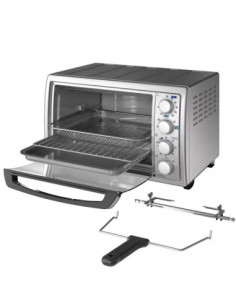 Horno Tostador Airfryer 7 En 1 Black Decker Con Sistema Conveccion 1500w Acero Inox 2