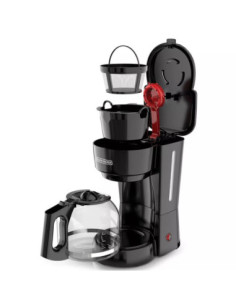 Cafetera Black Decker 12 Tazas Sistema Goteo Boton Encendido Y Apagado Negra 2