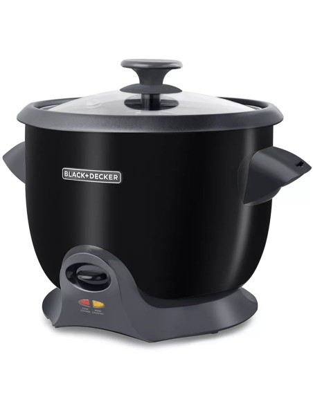 OLLA ARROCERA BLACKDECKER 20 TAZAS MULTIUSOS NEGRA