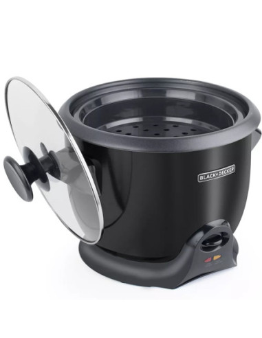 OLLA ARROCERA BLACKDECKER 20 TAZAS MULTIUSOS NEGRA