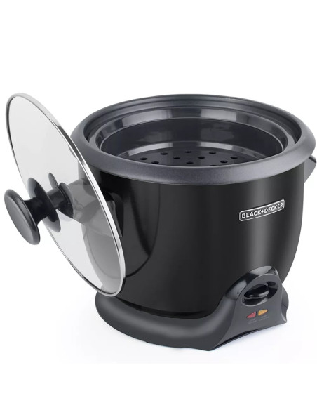 OLLA ARROCERA BLACKDECKER 20 TAZAS MULTIUSOS NEGRA