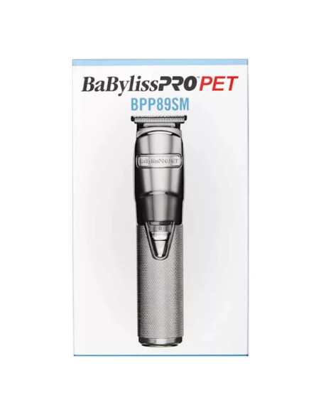 Cortador De Pelo Trimmer Baby Liss Pro Para Mascotas 9Pcs Inalambrico Recargable Gris