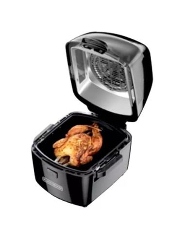Freidora de Aire Black Decker Saludable 4 En 1 Frie Hornea Rostiza Asa 5Lts Panel Dig  Negro