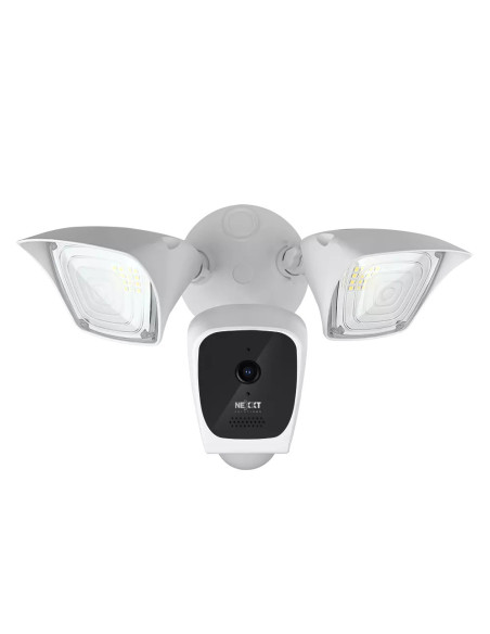 Camara Nexxt De Seguridad Wifi Vision 150 Grados 10Mts 2 Focos Ext  Hasta 128Gb Nocturno