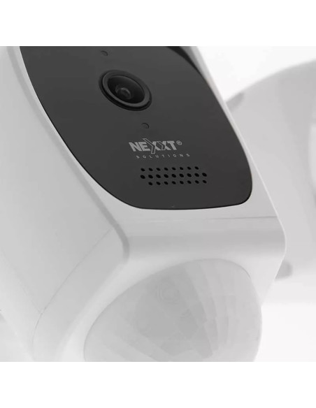 Camara Nexxt De Seguridad Wifi Vision 150 Grados 10Mts 2 Focos Ext  Hasta 128Gb Nocturno