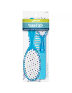 Set De Cepillos Conair 3 Pzas Colores 2