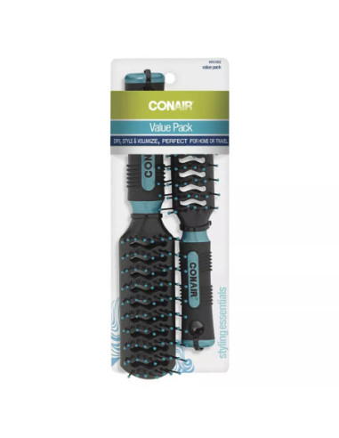 Cepillo De Cabello Conair 2Pzas Respiradero Colores