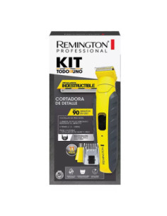 Recortadora Todo En 1 Remington Indestructible Recargable Cuchillas Acero Inox  Amarilla 2