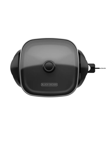 SARTEN ELECTRICO BLACK DECKER 1200W ANTIADHERENTE CONTROL TEMPERATURA TAPA TRANSPARENTE