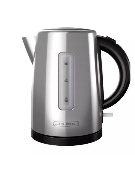 Tetera Electrica Black Decker 1500W 1 7 Lts Apagado Automatico Base Giratoria Acero Inox