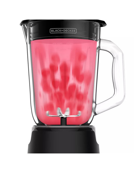 LICUADORA BLACK DECKER HILEX 800W JARRA VIDRIO 1.5 LTS 4 VEL. NEGRA