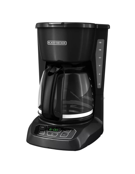 CAFETERA BLACK DECKER-12 TAZAS-DIGITAL-APAGADO AUTOMATICO-NEGRA