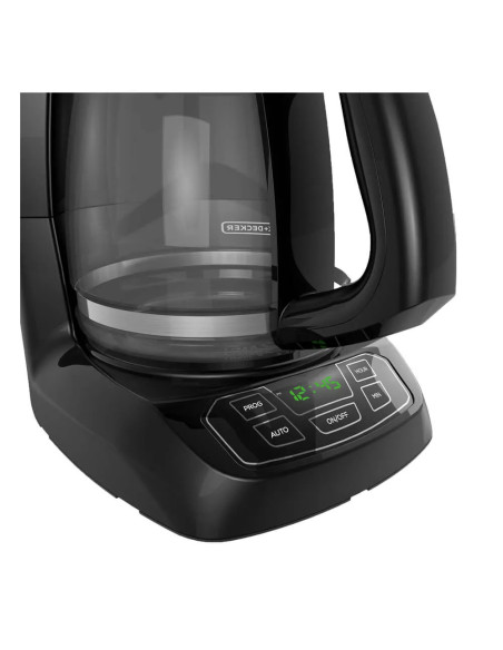CAFETERA BLACK DECKER-12 TAZAS-DIGITAL-APAGADO AUTOMATICO-NEGRA
