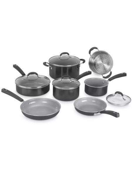 SET DE OLLAS CUISINART 11 PCS NEGRO